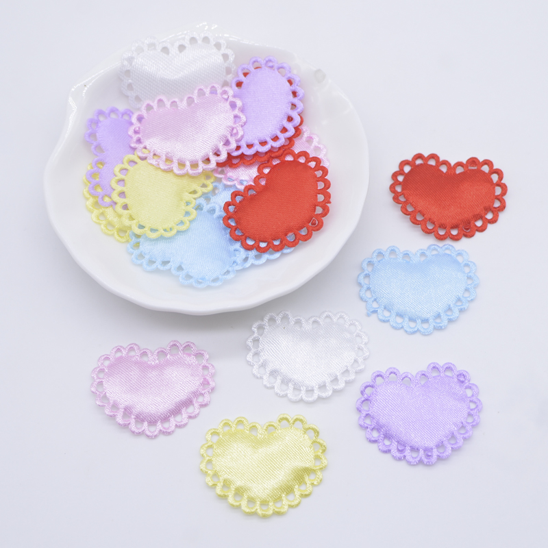 50Pcs 29*24mm Heart Cloth Padd – обзор и цена Wedding Superstar