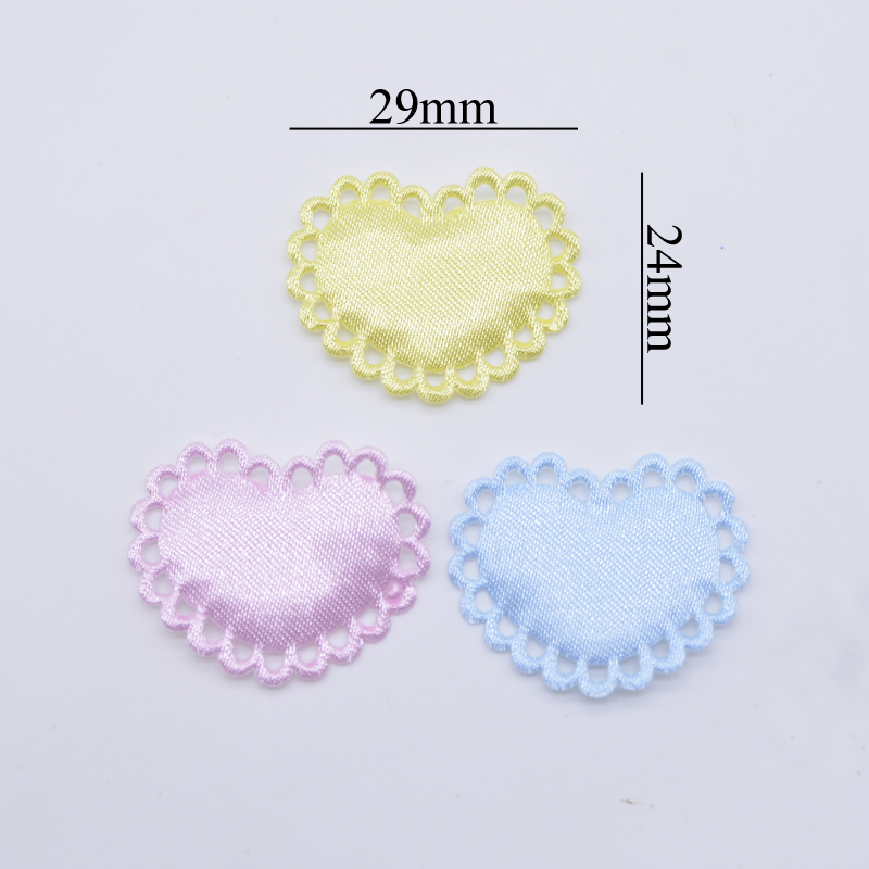 50Pcs 29*24mm Heart Cloth Padd – обзор и цена Wedding Superstar