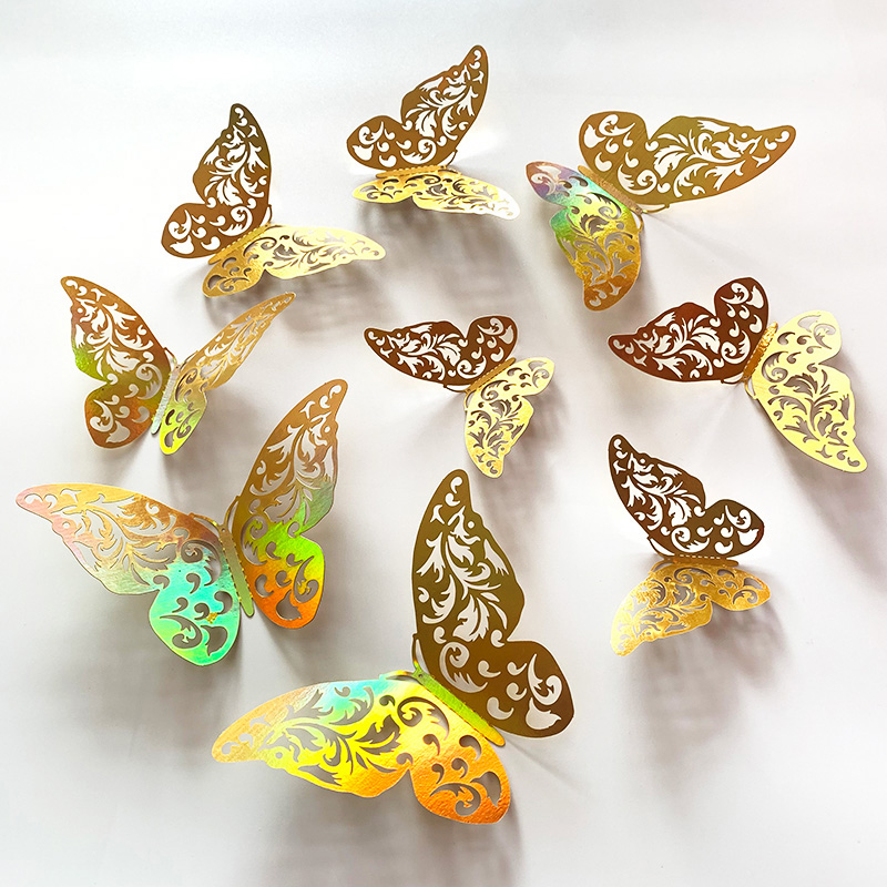 12 Pcs Gold 3D Hollow Butterfl – обзор и цена Wedding Package Gold