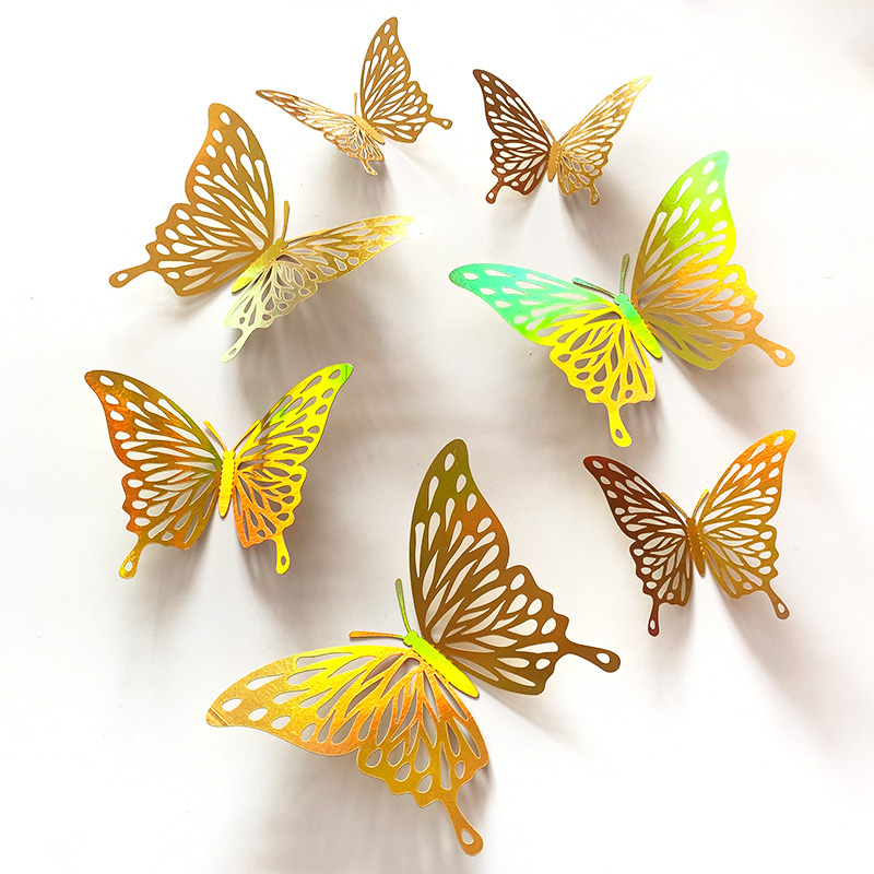 12 Pcs Gold 3D Hollow Butterfl – обзор и цена Wedding Package Gold