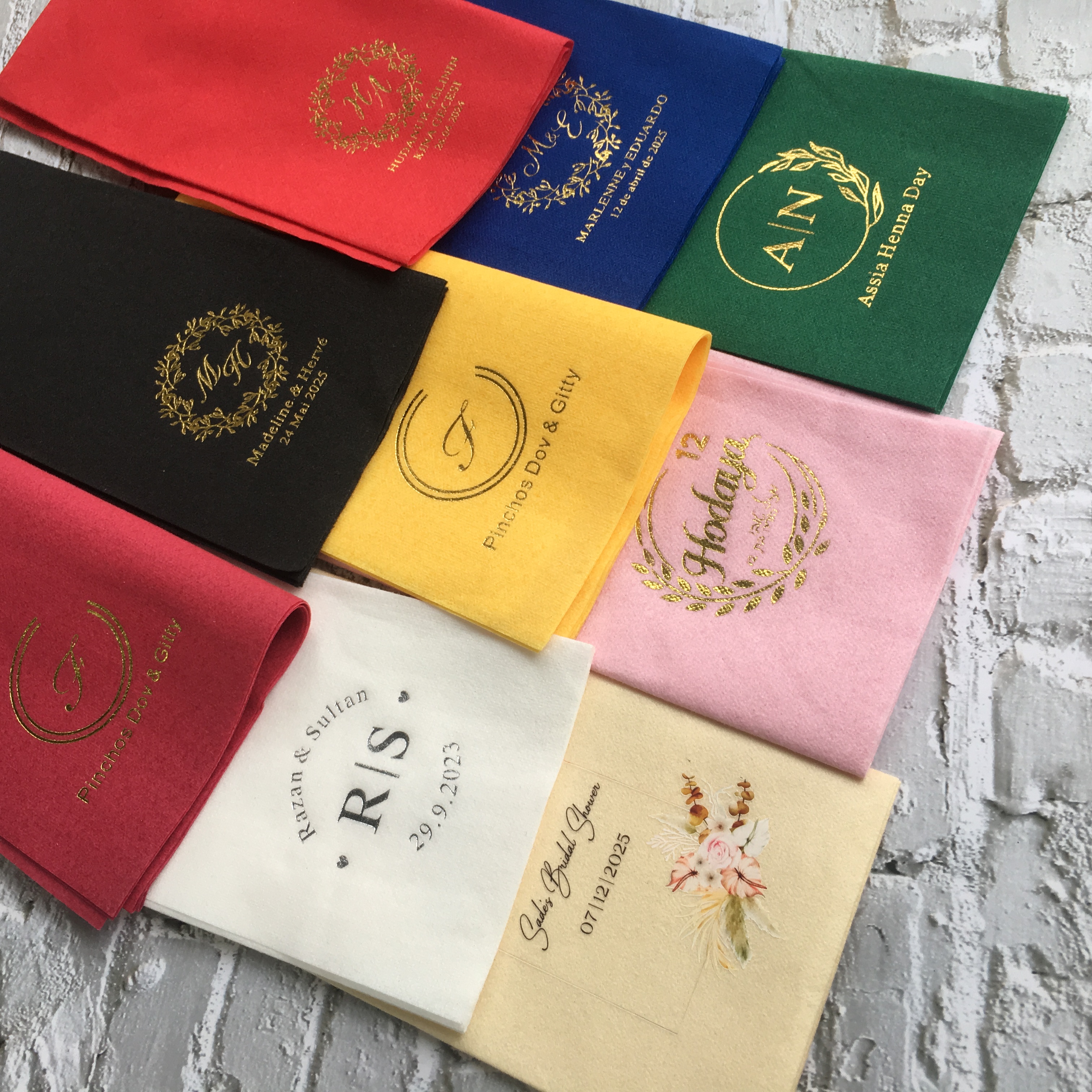 Wedding Cocktail Napkins Initi – обзор и цена Wedding Package Gold