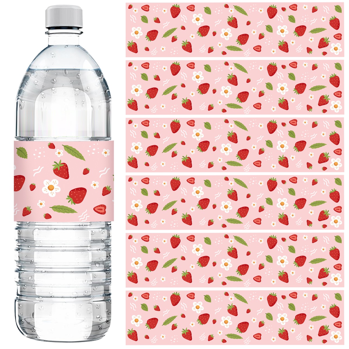 10pcs Strawberry Water Bottle  – обзор и цена Wedding Water Supply