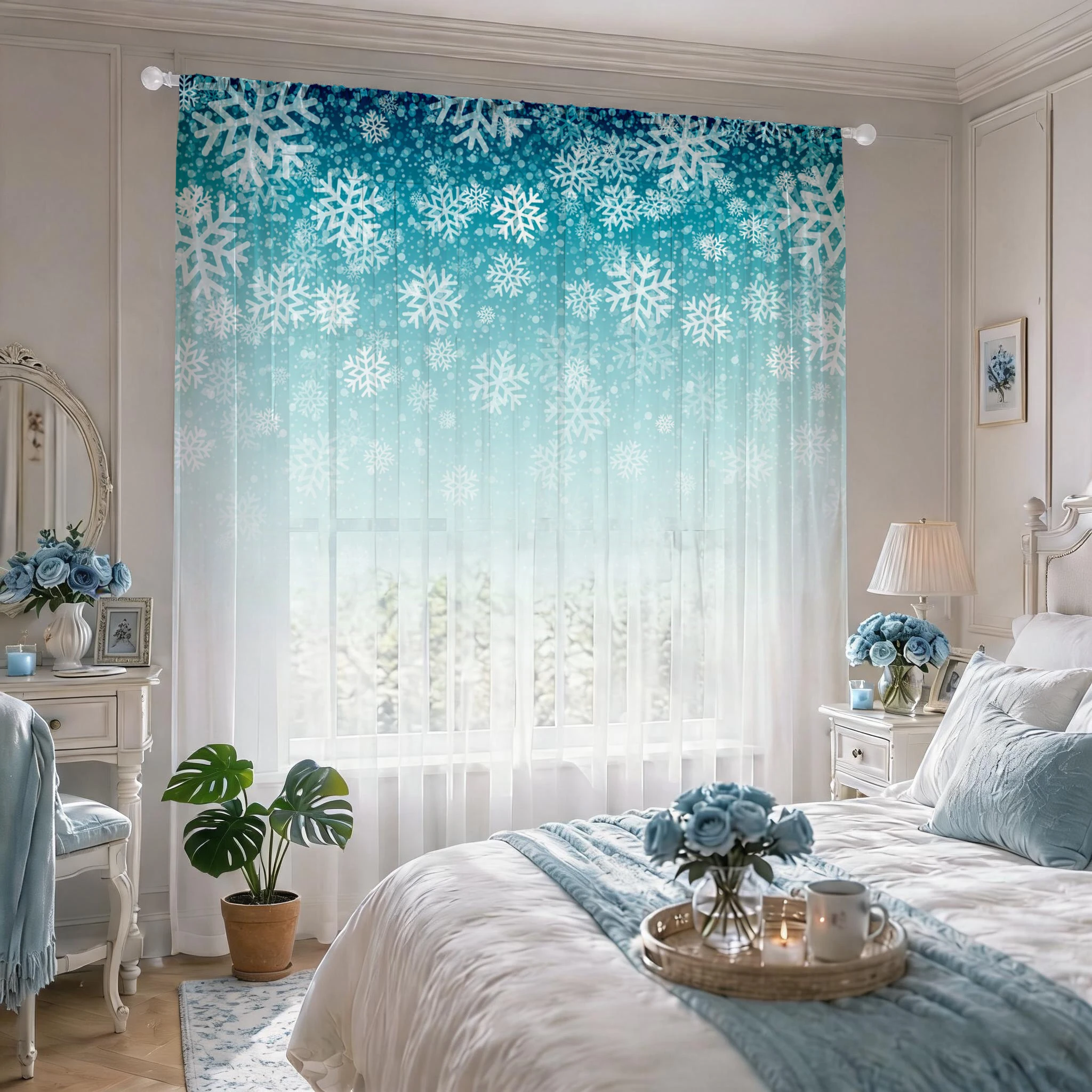 Floral Gradient Sheer Curtain, – обзор и цена Good Floral & Wedding Decor Supply