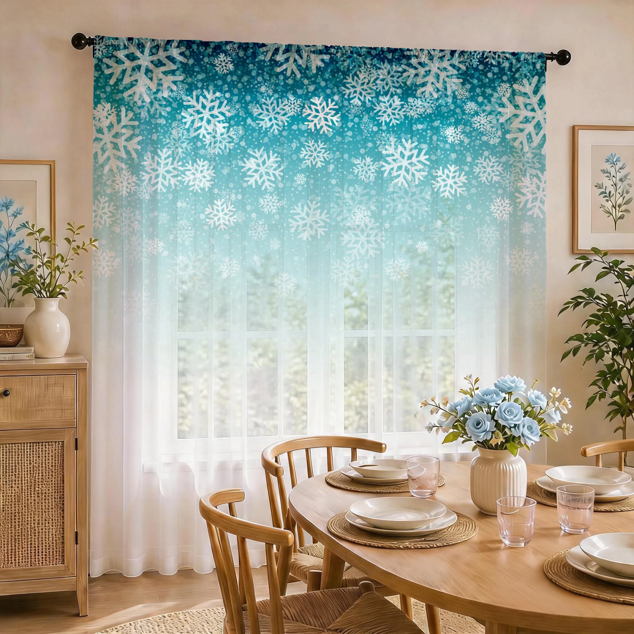 Floral Gradient Sheer Curtain, – обзор и цена Good Floral & Wedding Decor Supply