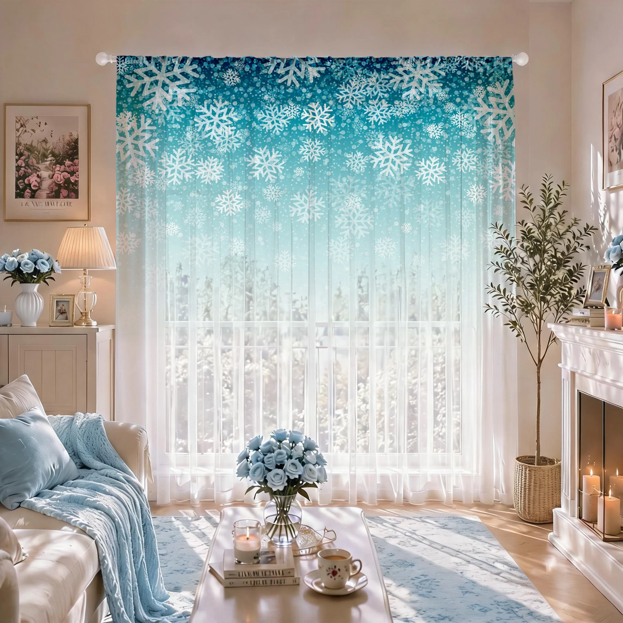 Floral Gradient Sheer Curtain, – обзор и цена Good Floral & Wedding Decor Supply