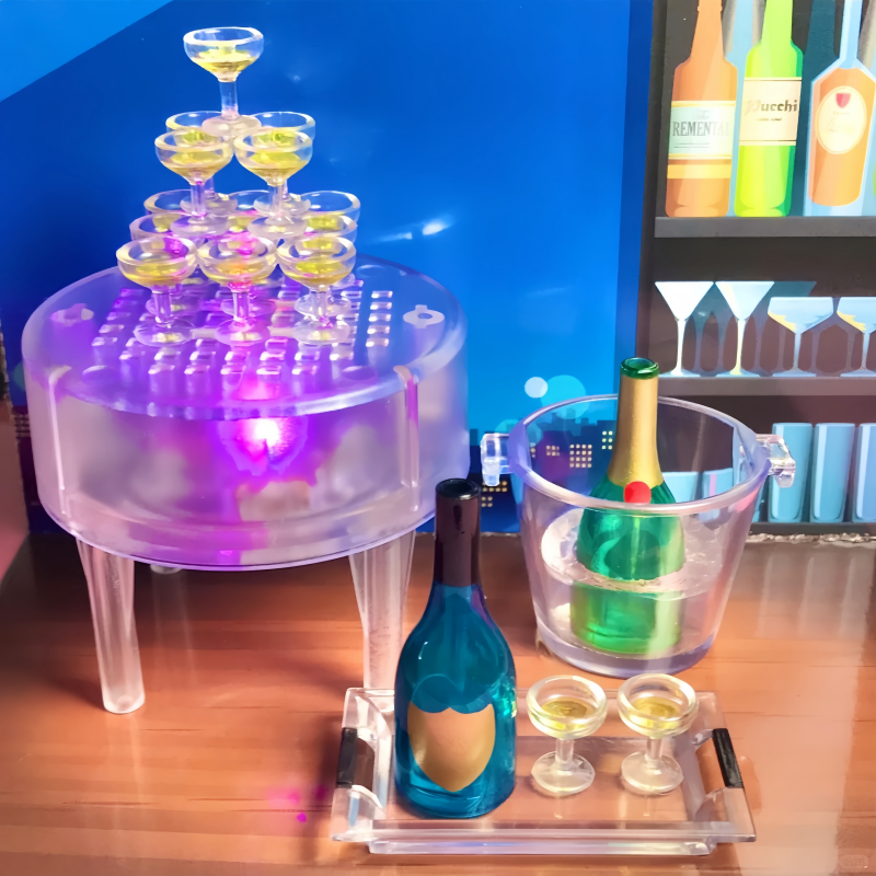 Epoch Tarlin Lighted Miniature – обзор и цена Champagne Tower Set