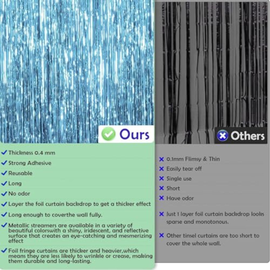 Pool - Blue Tinsel Streamers B – обзор и цена Wedding Water Supply