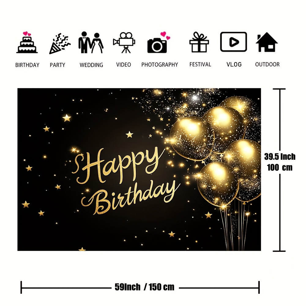 1pc super large black and gold – обзор и цена Wedding Superstar