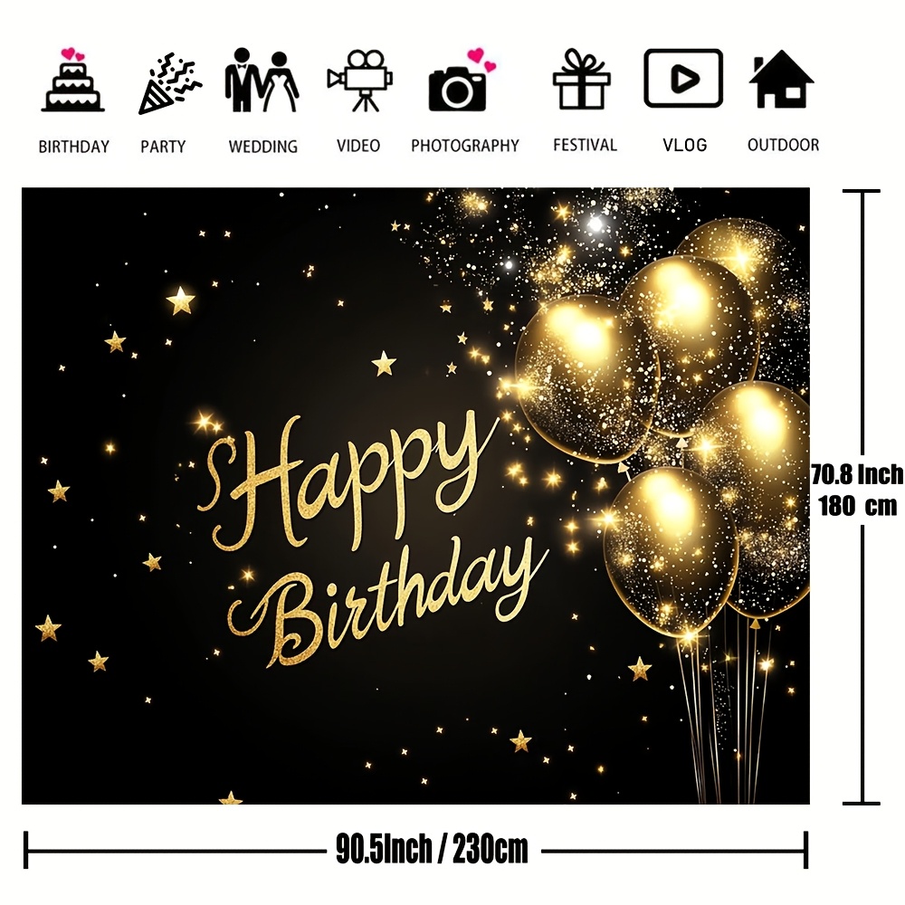 1pc super large black and gold – обзор и цена Wedding Superstar