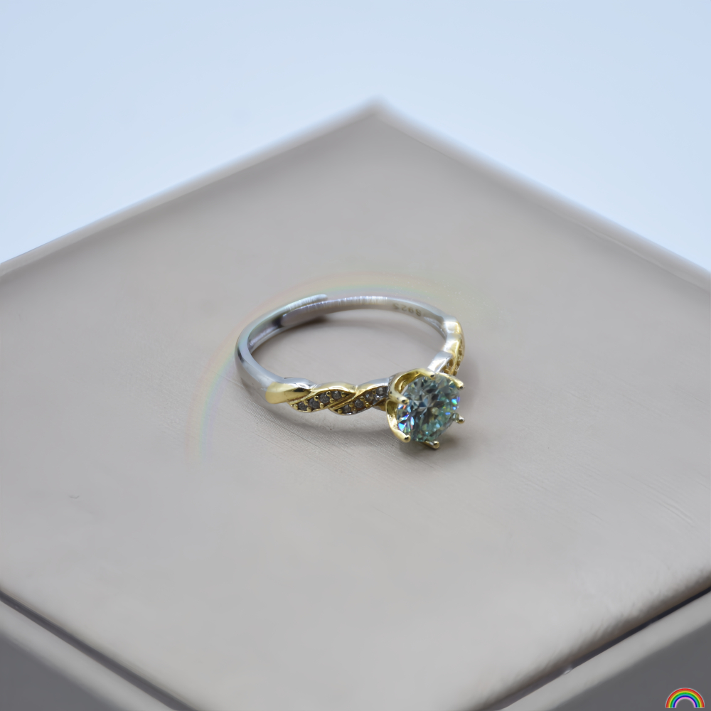 S925 silver inlaid moissanite  – обзор и цена Wedding Superstar
