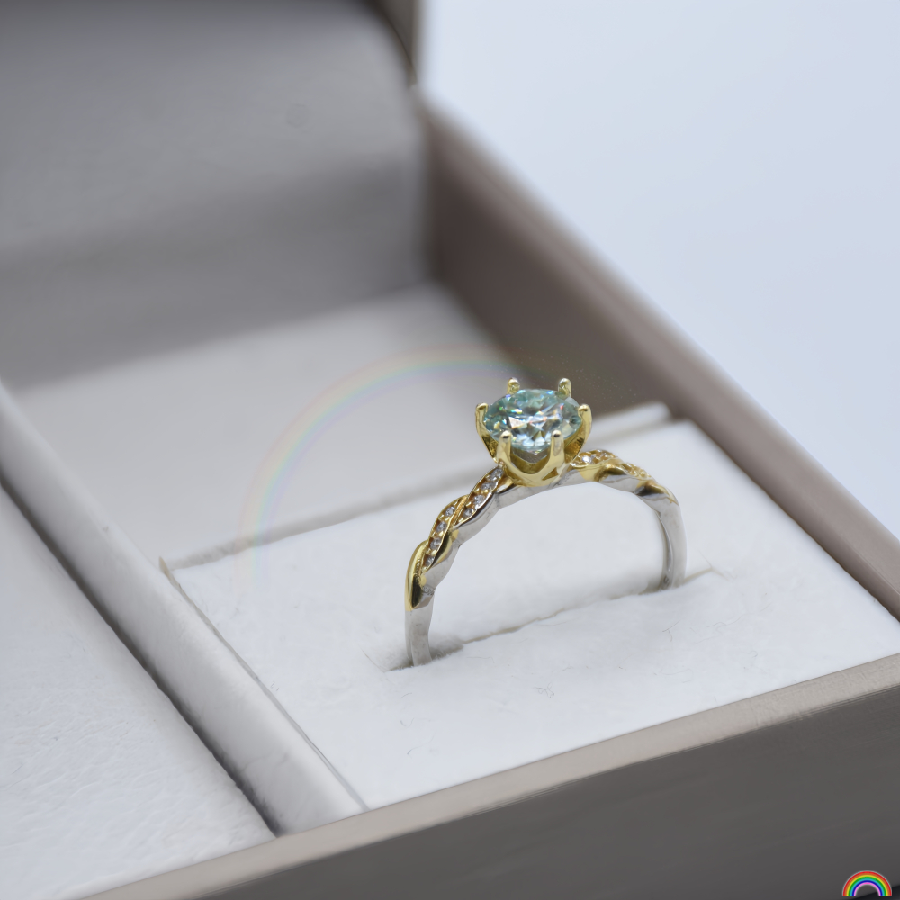 S925 silver inlaid moissanite  – обзор и цена Wedding Superstar
