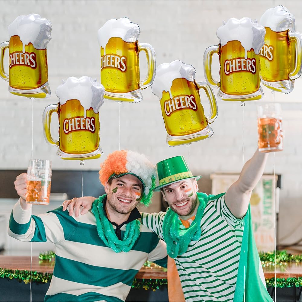 6pcs Cheers Beer Mug Balloons  – обзор и цена Wedding Alcohol Supply