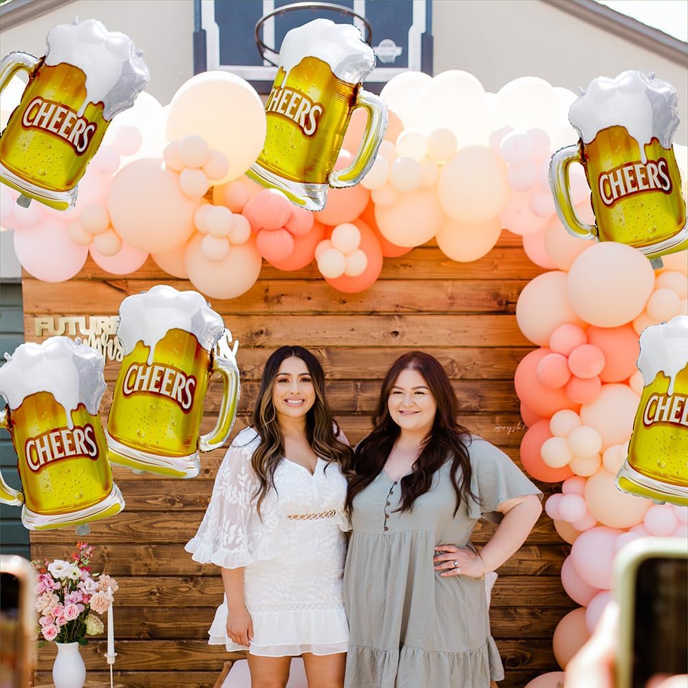6pcs Cheers Beer Mug Balloons  – обзор и цена Wedding Alcohol Supply