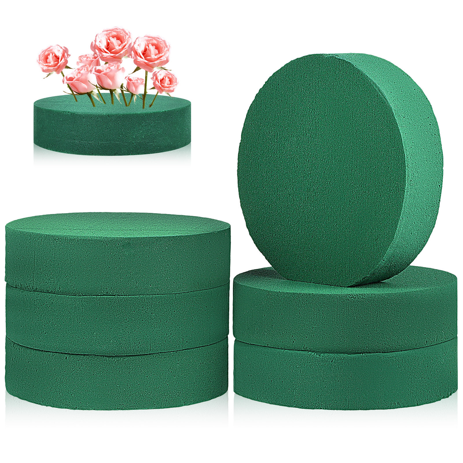 6Pcs Round Floral Foam Blocks  – обзор и цена Wedding Water Supply