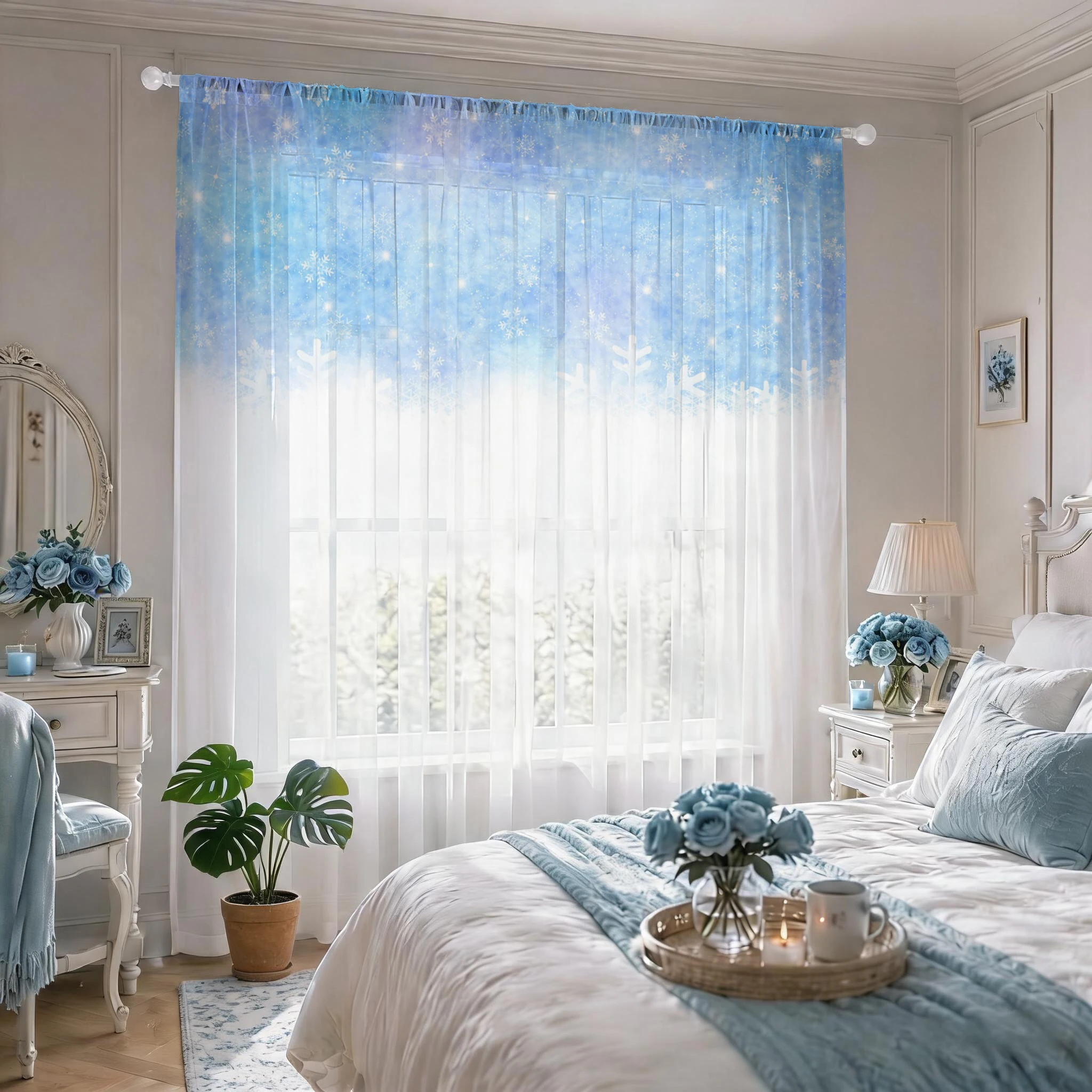Floral Gradient Sheer Curtain, – обзор и цена Good Floral & Wedding Decor Supply