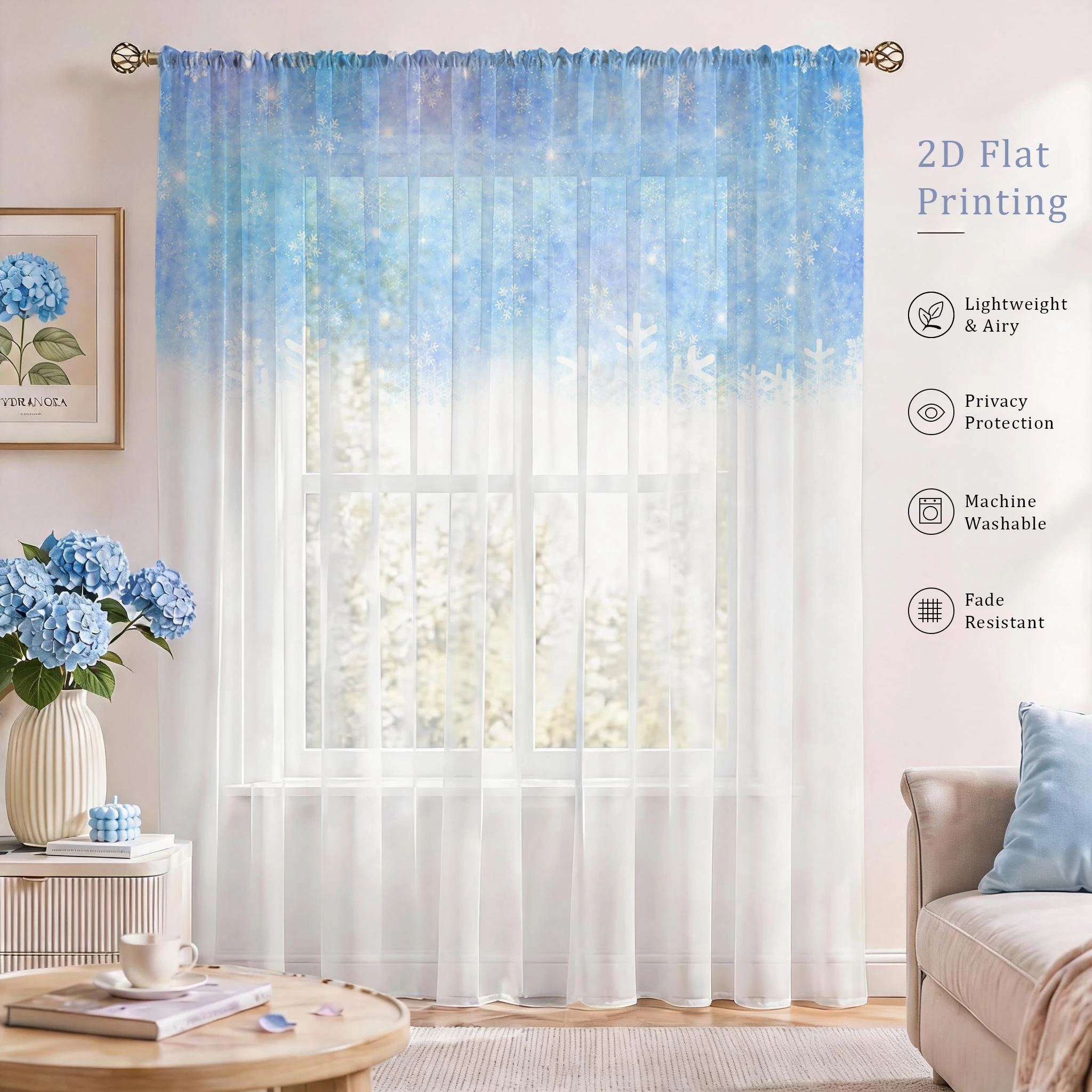 Floral Gradient Sheer Curtain, – обзор и цена Good Floral & Wedding Decor Supply