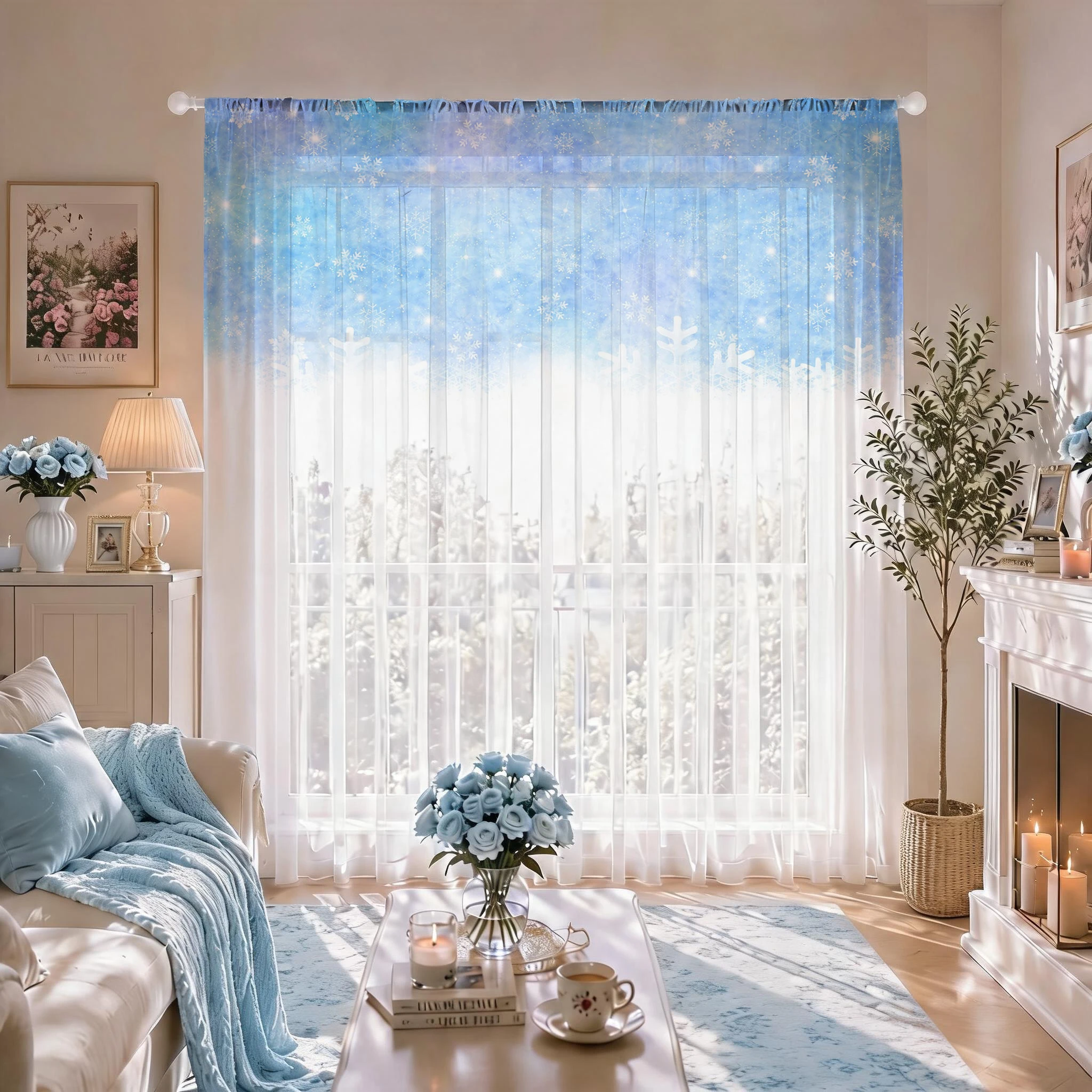 Floral Gradient Sheer Curtain, – обзор и цена Good Floral & Wedding Decor Supply